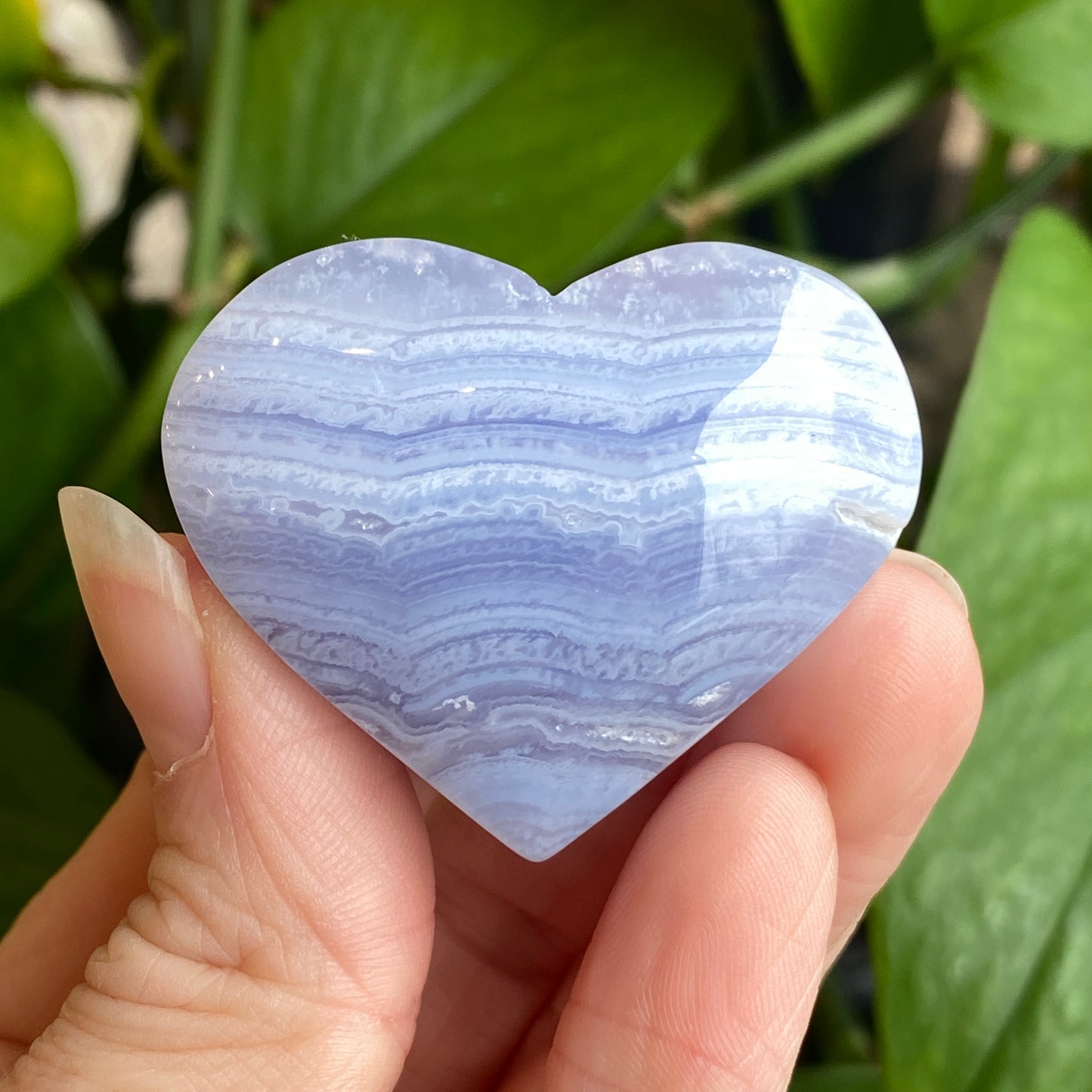 Blue Lace Agate Heart