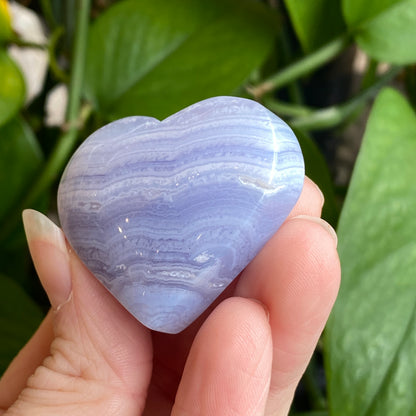 Blue Lace Agate Heart