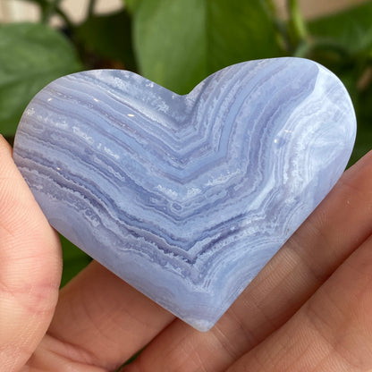 Blue Lace Agate Heart