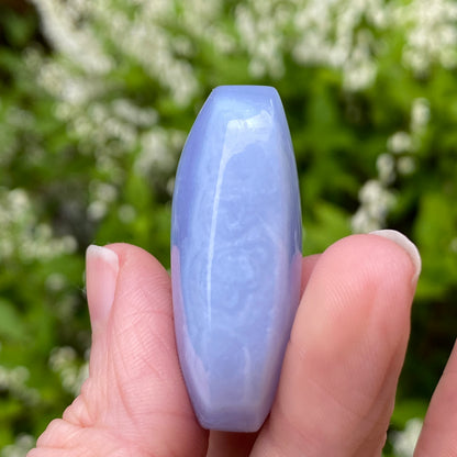 Blue Lace Agate Palm Stone, Exact Shown
