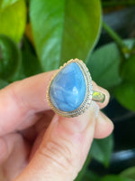 Bue Owyhee Opal Ring, Size 8, Sterling Silver