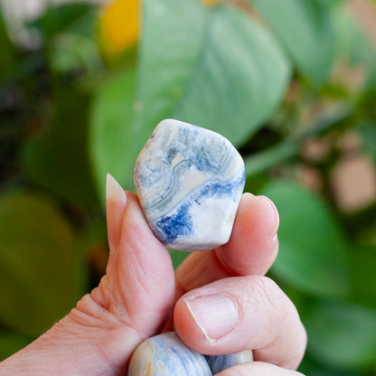 Blue Scheelite Stone, Turkish Calcite in Dolomite