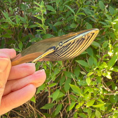 Blue Whale Figurine, Solid Brass Spirit Animal