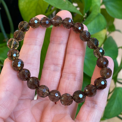 Faceted Smoky Quartz Bracelet