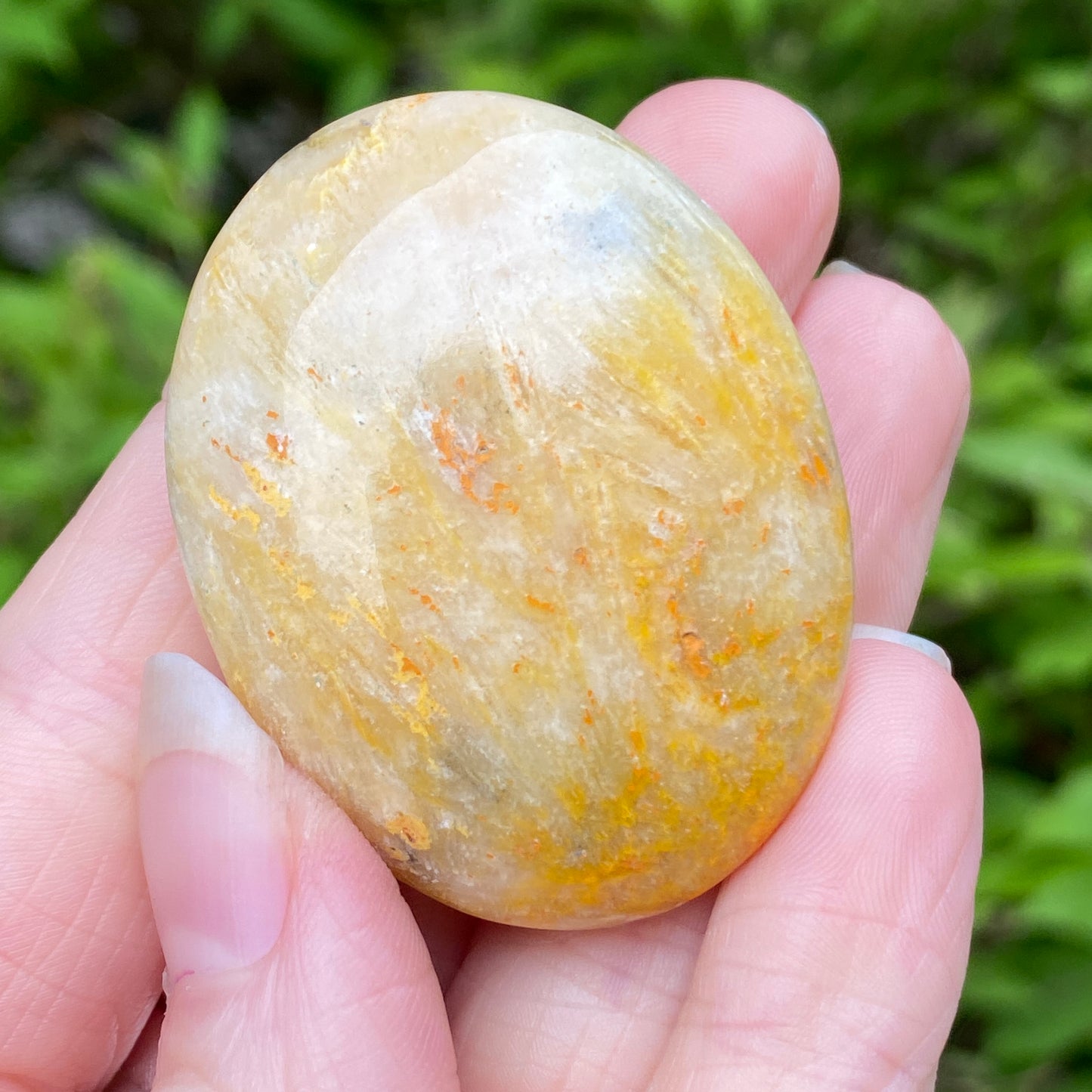 Bumblebee Jasper Palm Stone