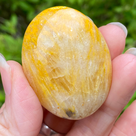 Bumblebee Jasper Palm Stone