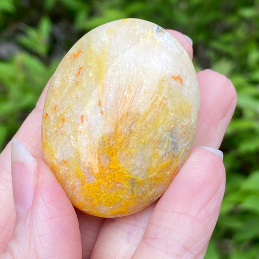 Bumblebee Jasper Palm Stone