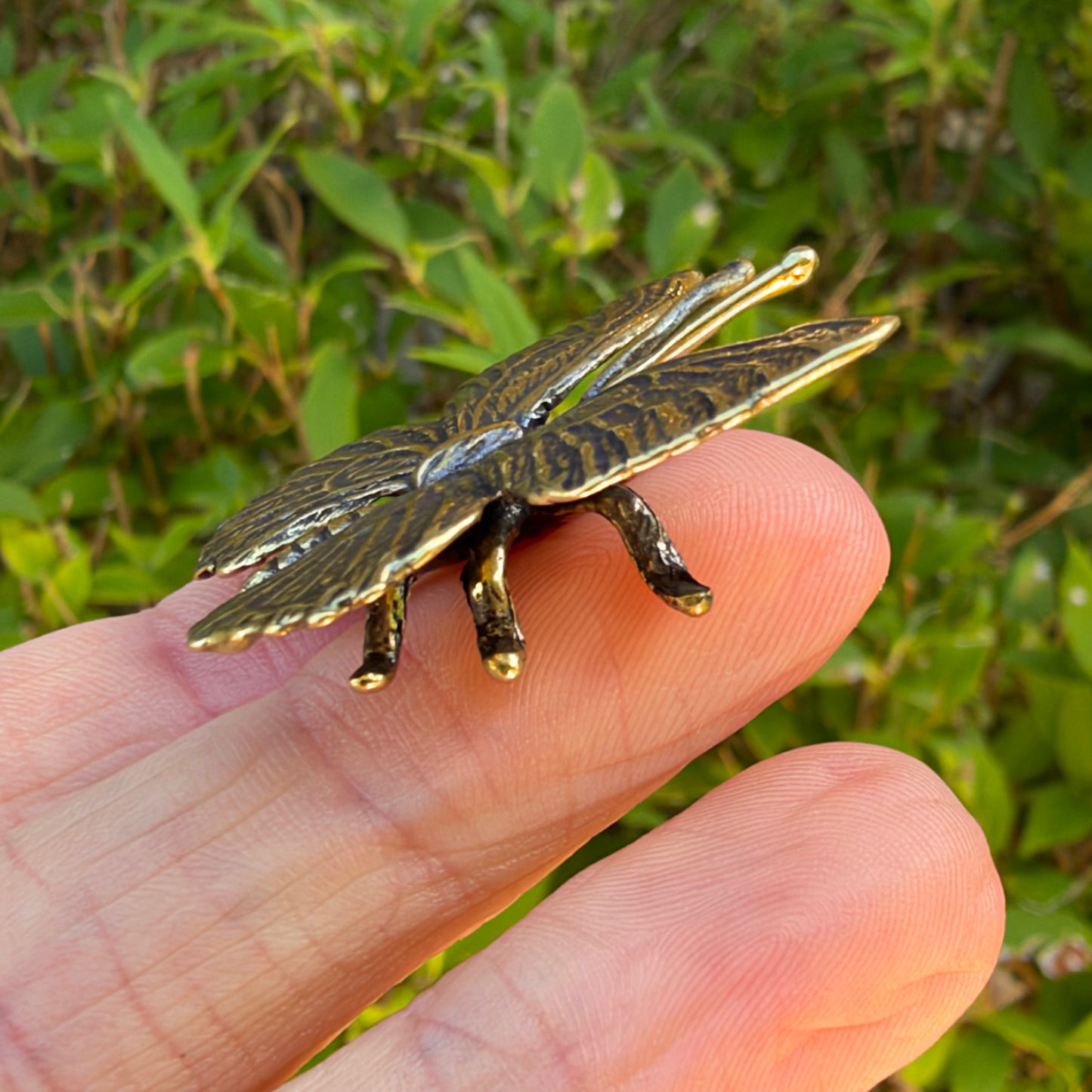 Butterfly Figurine, Solid Brass Spirit Animal