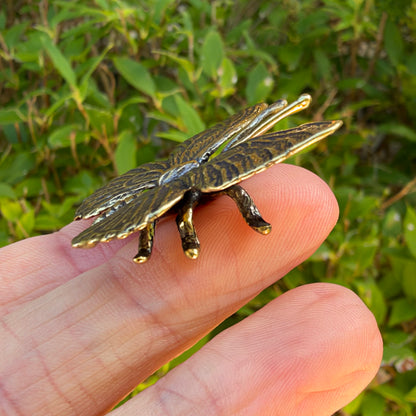 Butterfly Figurine, Solid Brass Spirit Animal