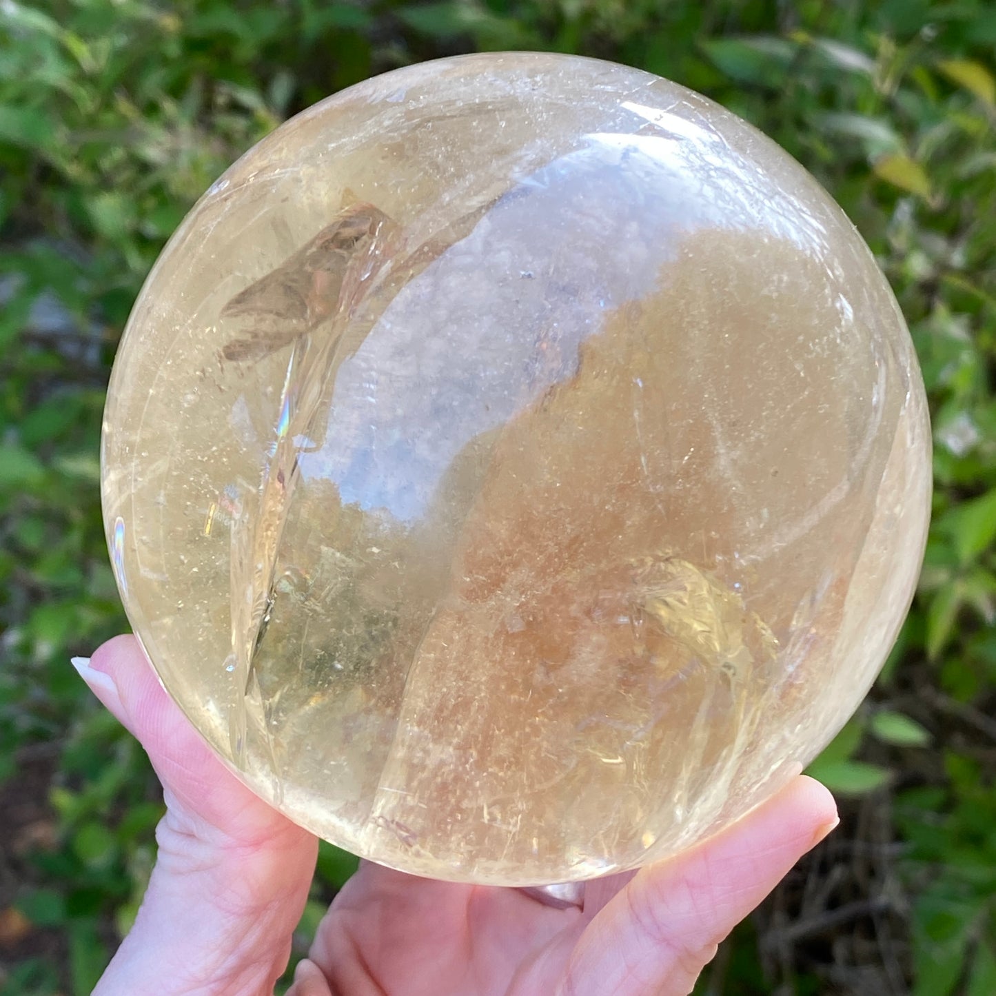 Natural Citrine Sphere, Old Stock