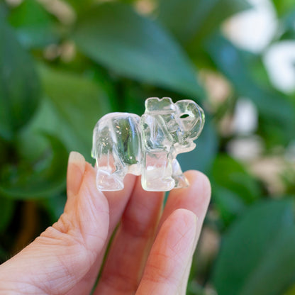 Clear Quartz Elephant