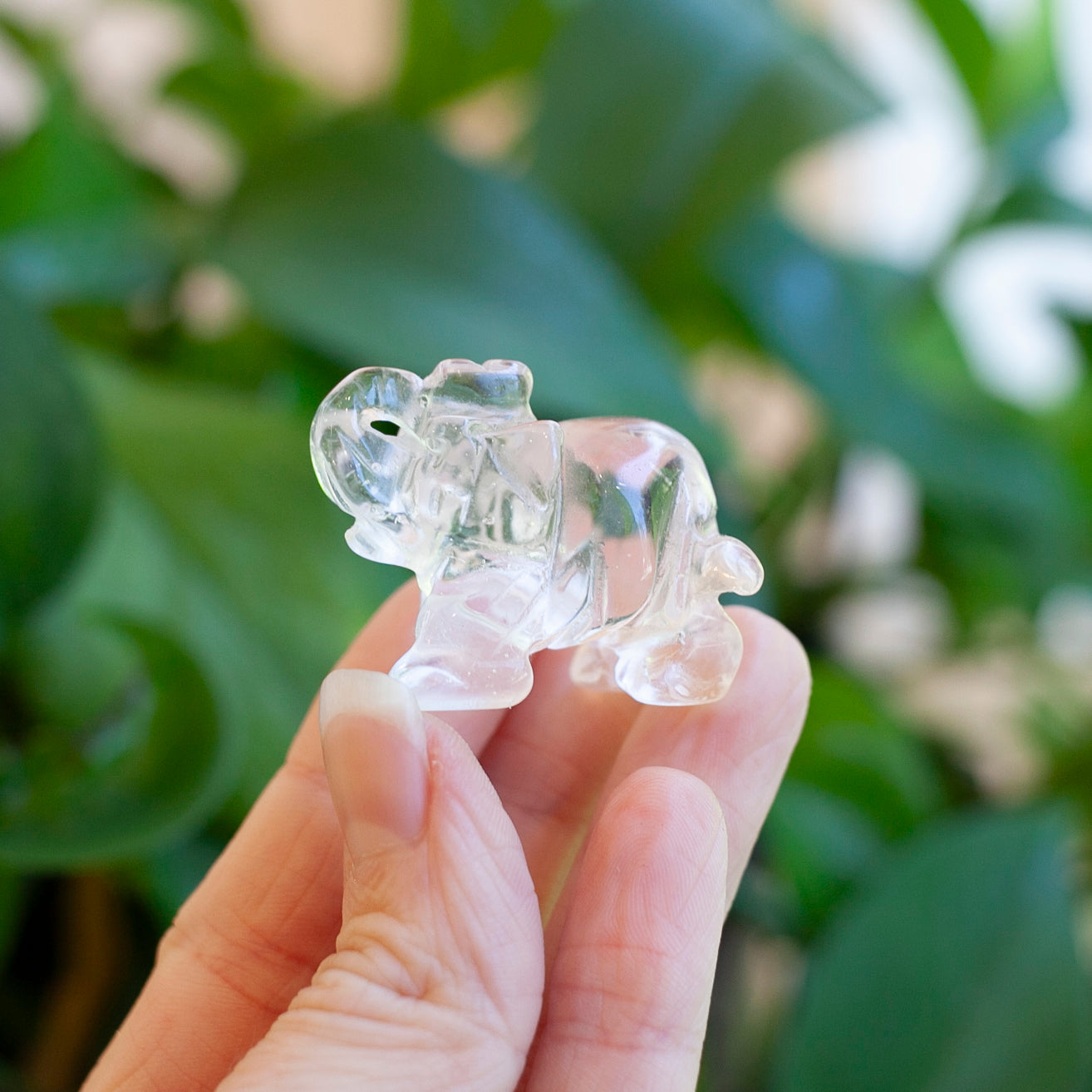 Clear Quartz Elephant