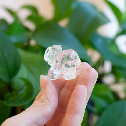 Clear Quartz Elephant