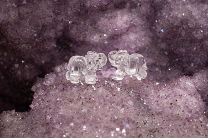 Clear Quartz Elephant