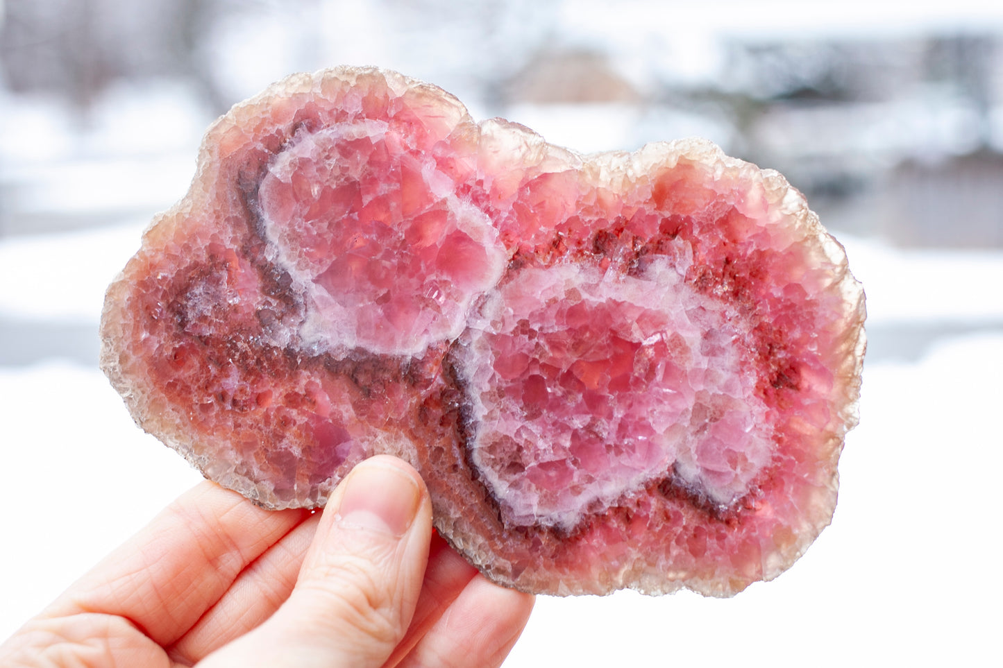 Rare Cobaltoan Calcite Slab