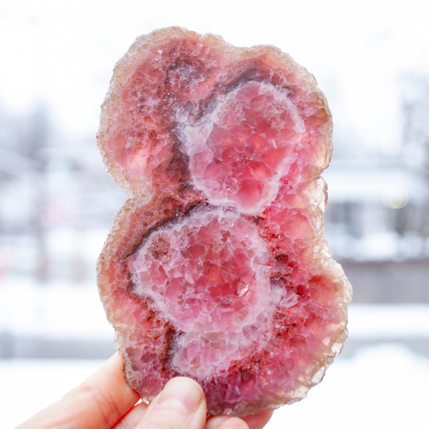 Rare Cobaltoan Calcite Slab