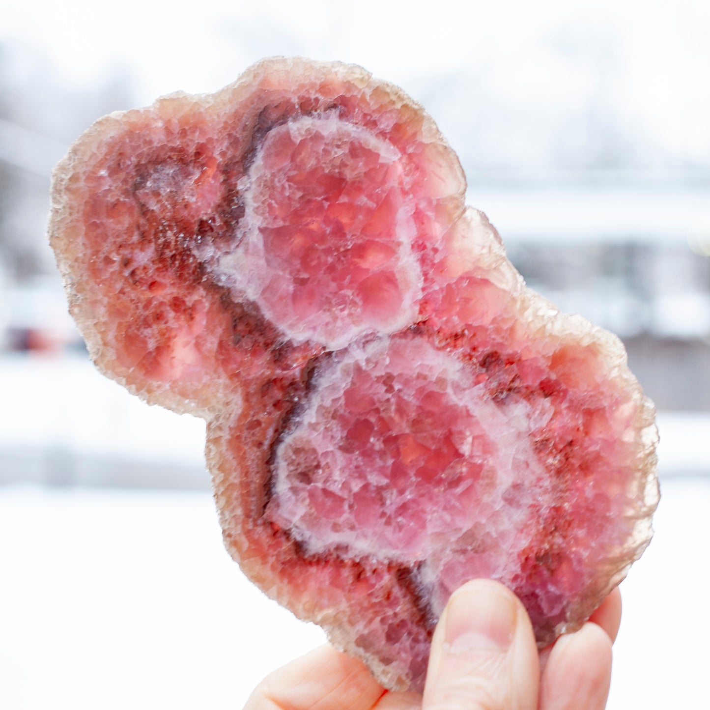 Rare Cobaltoan Calcite Slab