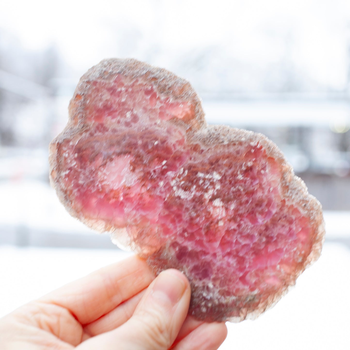 Rare Cobaltoan Calcite Slab
