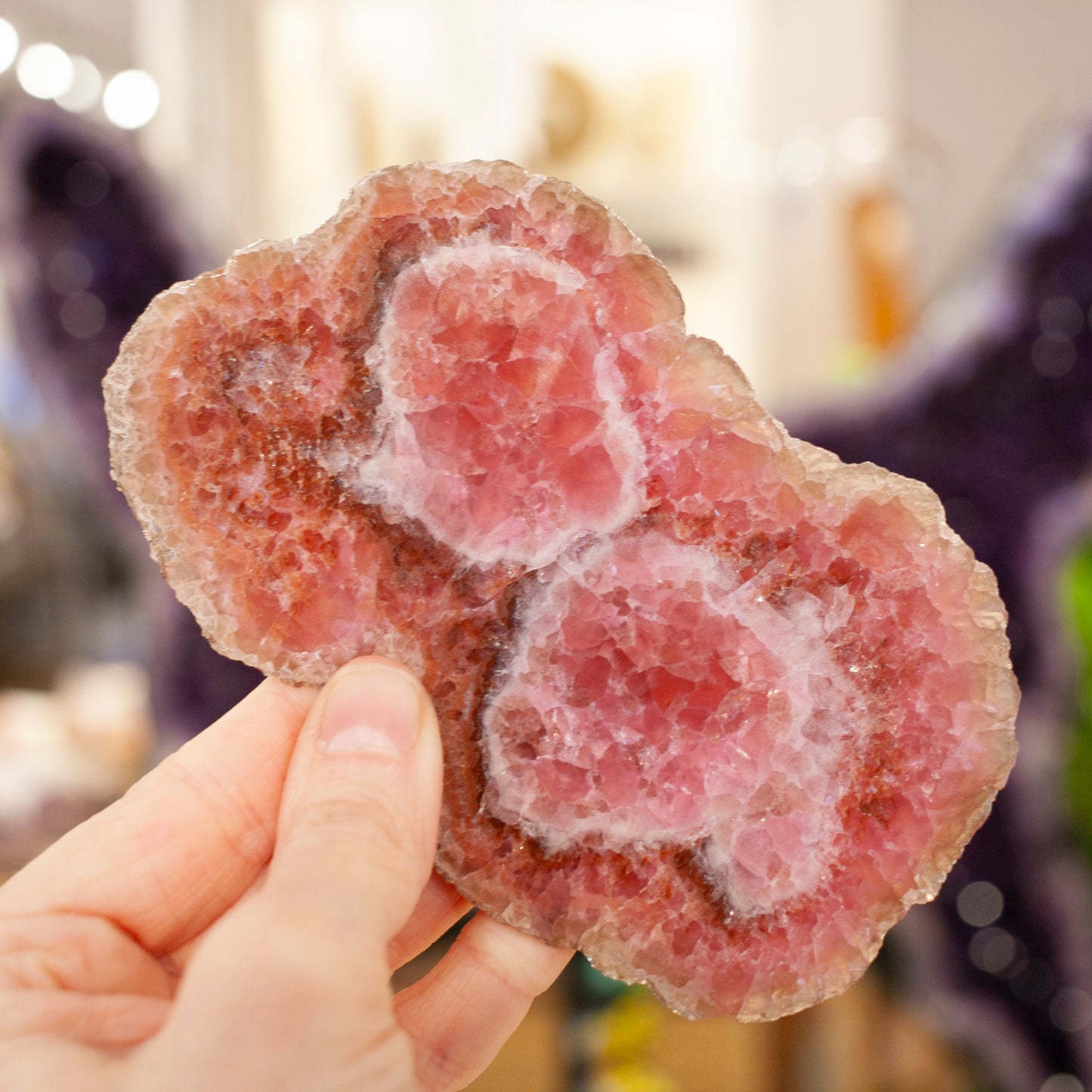 Rare Cobaltoan Calcite Slab