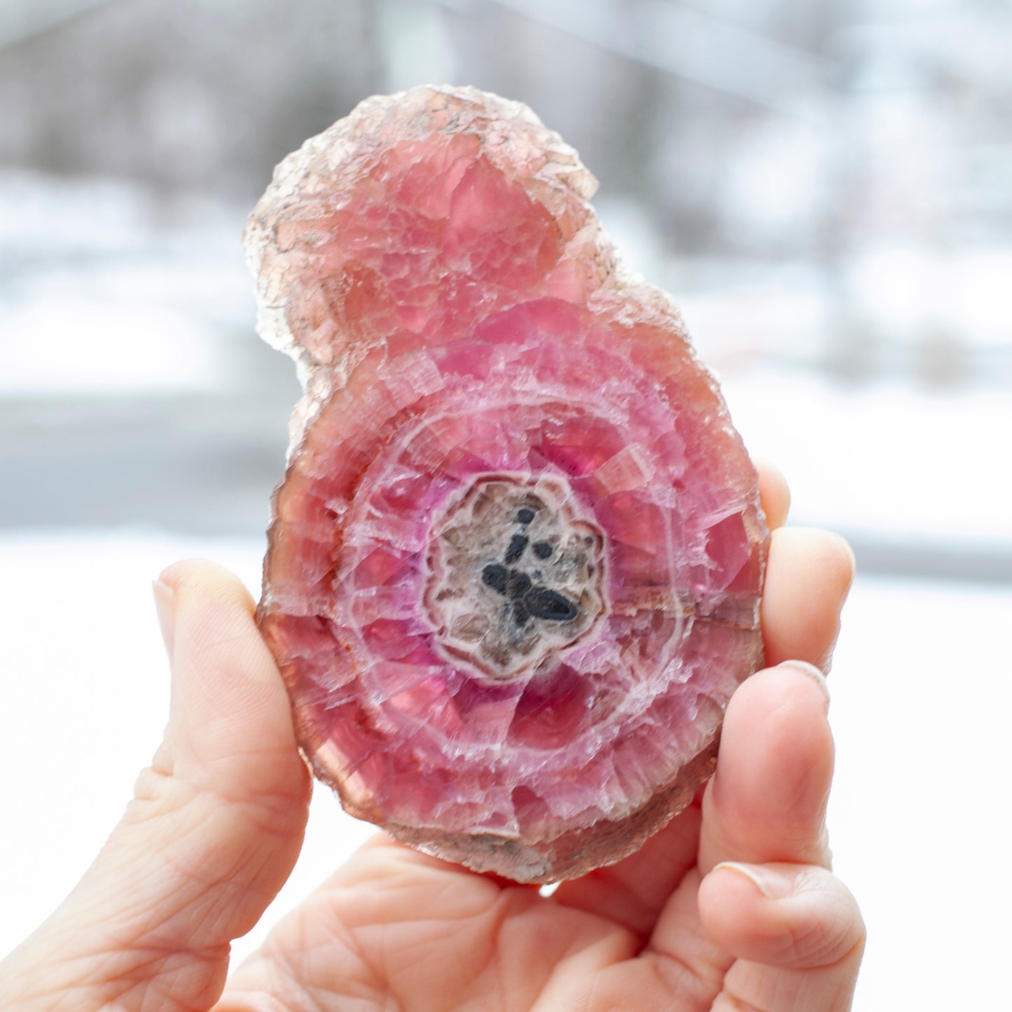 Rare Cobaltoan Calcite Slab