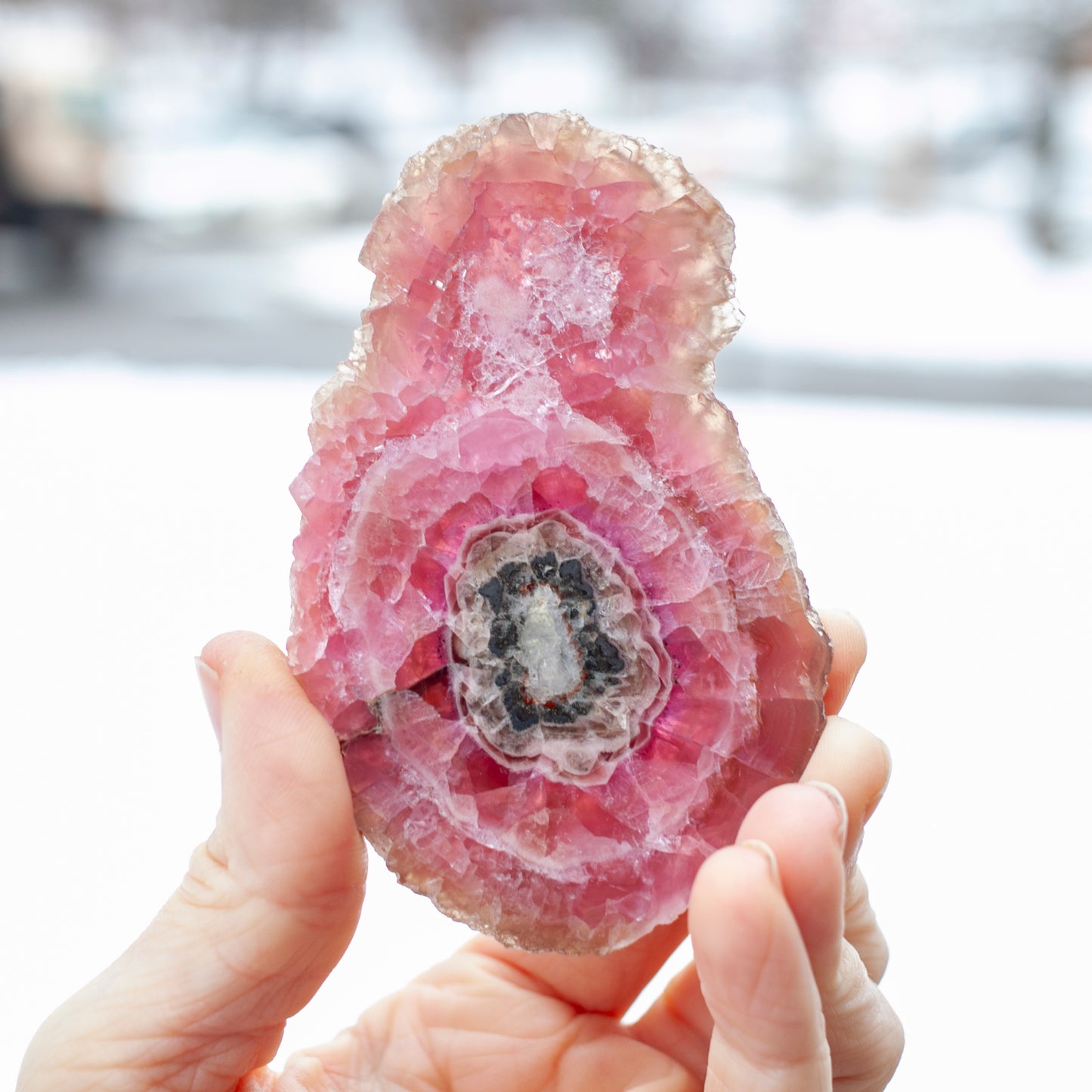 Rare Cobaltoan Calcite Slab