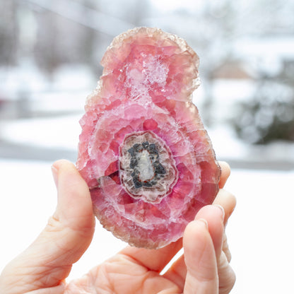 Rare Cobaltoan Calcite Slab
