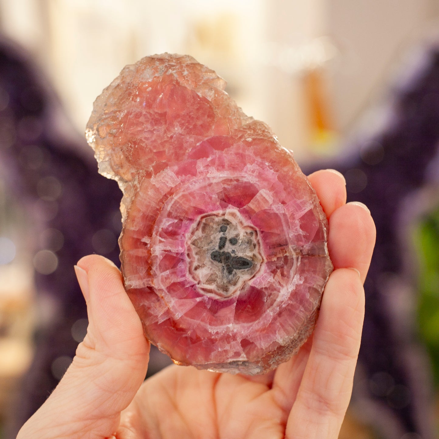 Rare Cobaltoan Calcite Slab