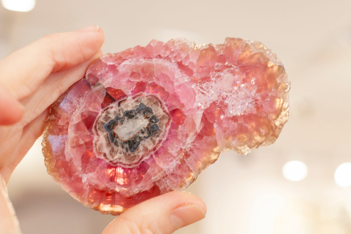 Rare Cobaltoan Calcite Slab