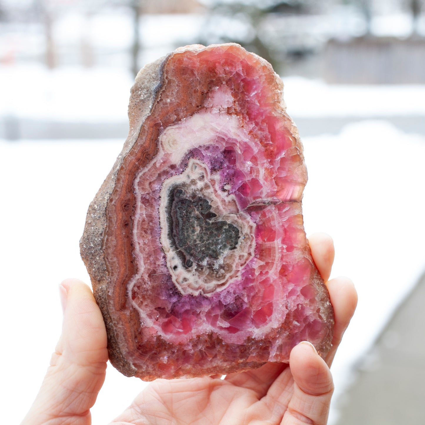 Rare Cobaltoan Calcite Slab