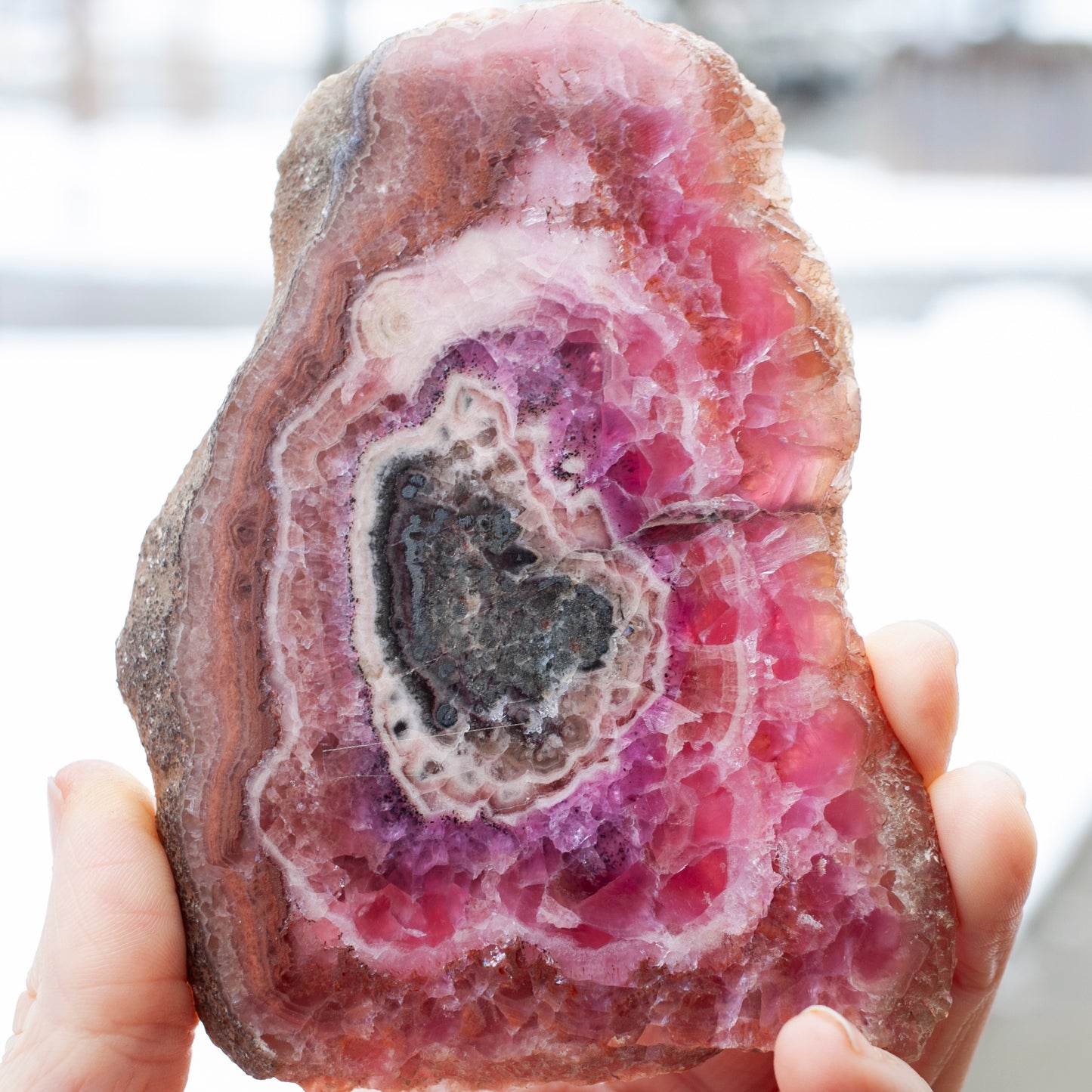 Rare Cobaltoan Calcite Slab