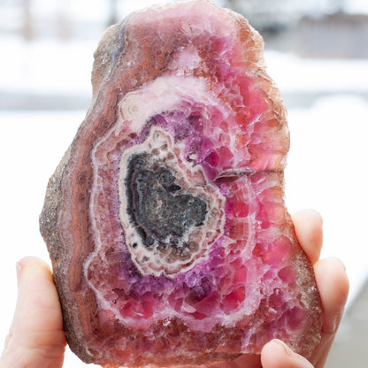 Rare Cobaltoan Calcite Slab