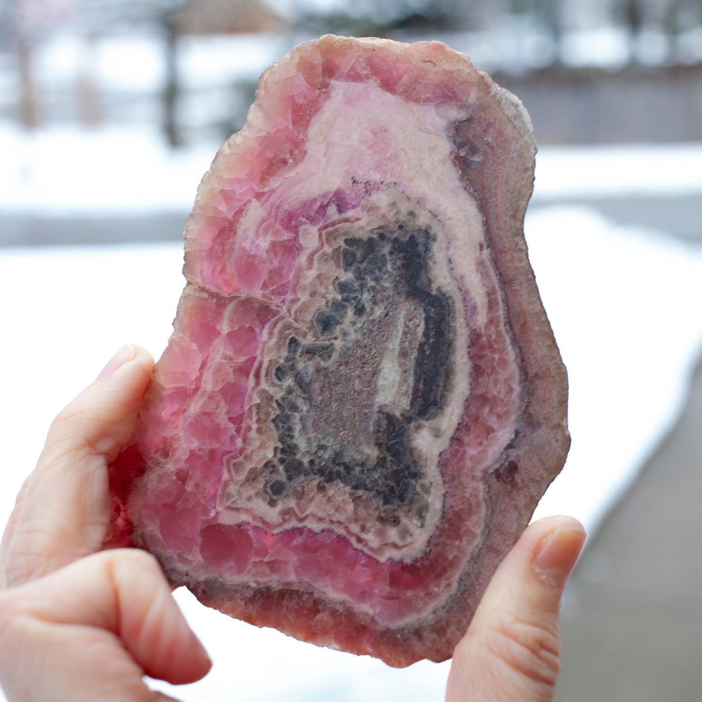 Rare Cobaltoan Calcite Slab