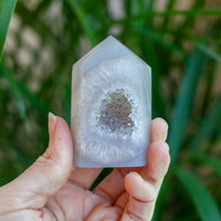 Agate Geode Tower, Natural Color
