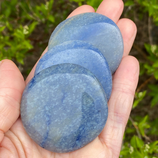 Dumortierite Worry Stone