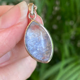 Rare Dumortierite in Quartz Pendant