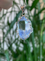 Rare Dumortierite in Quartz Pendant