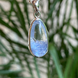 Rare Dumortierite in Quartz Pendant