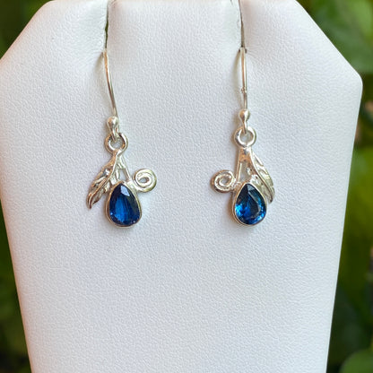 Kyanite Earrings, Sterling Silver