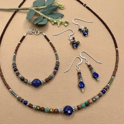 Earthrise Lapis Jewelry Collection, Handmade in Wisconsin