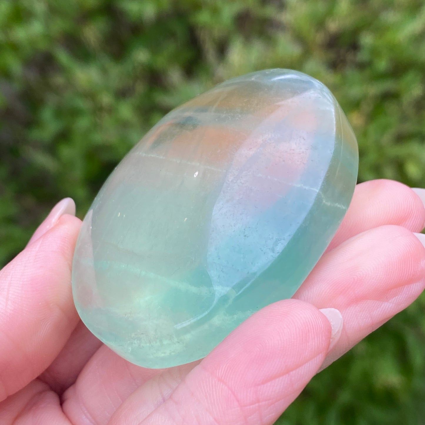 Candy Fluorite Palm Stone