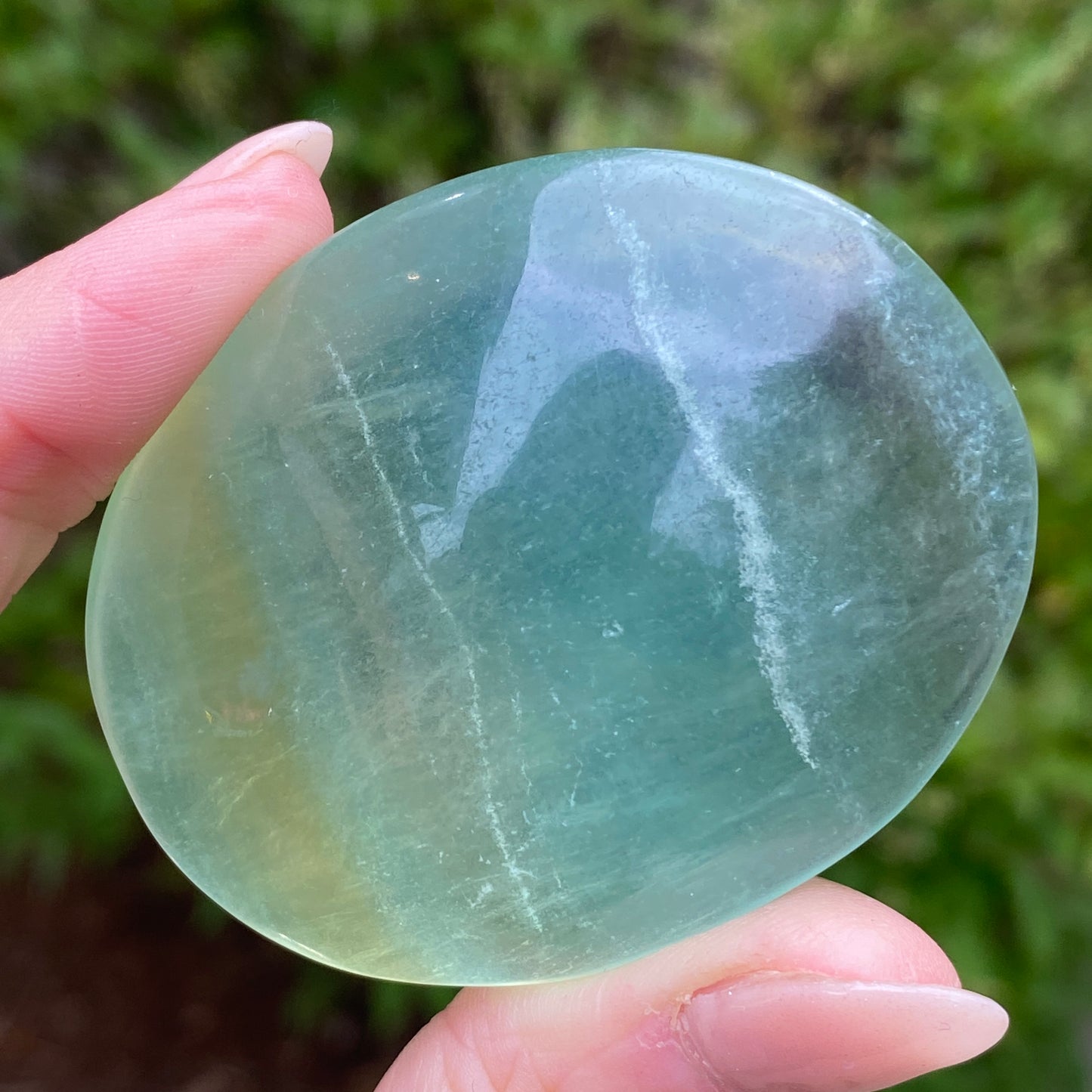 Candy Fluorite Palm Stone