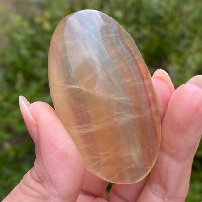 Candy Fluorite Palm Stone