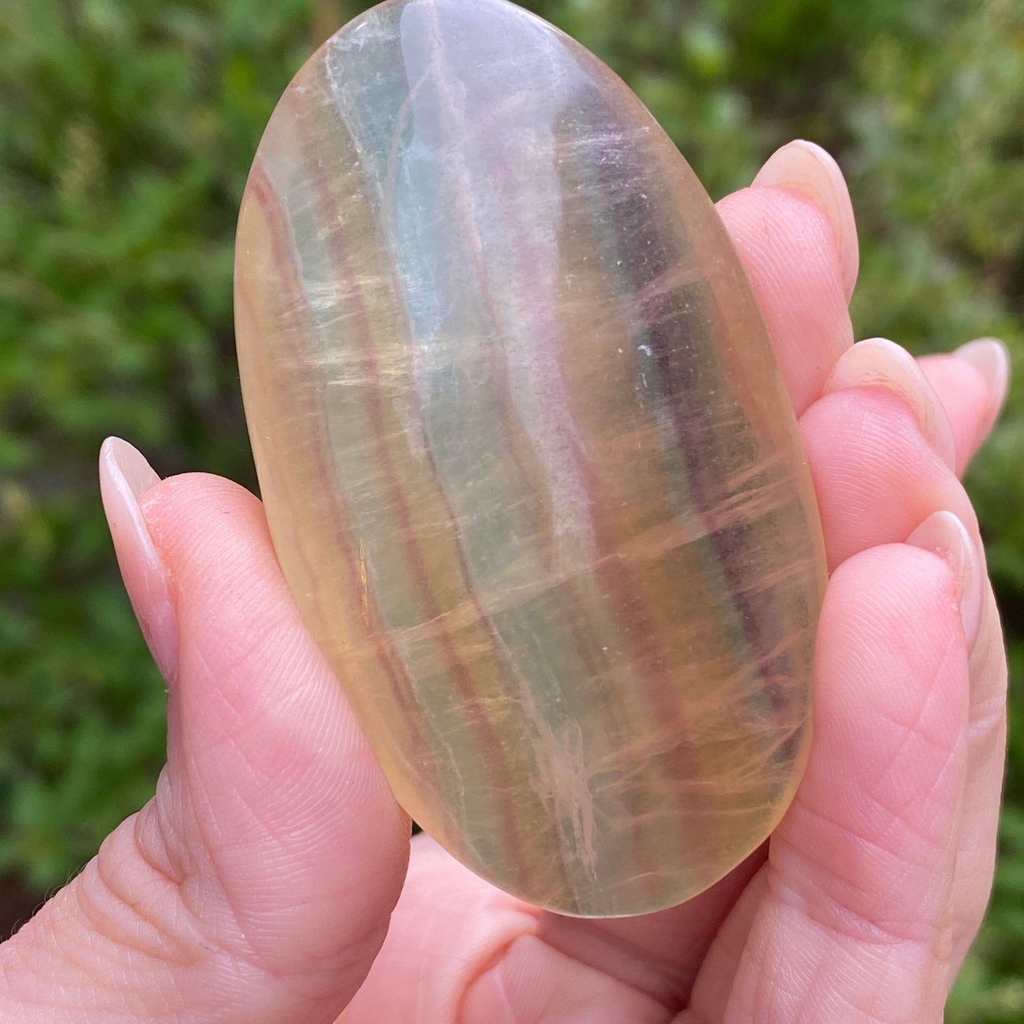 Candy Fluorite Palm Stone