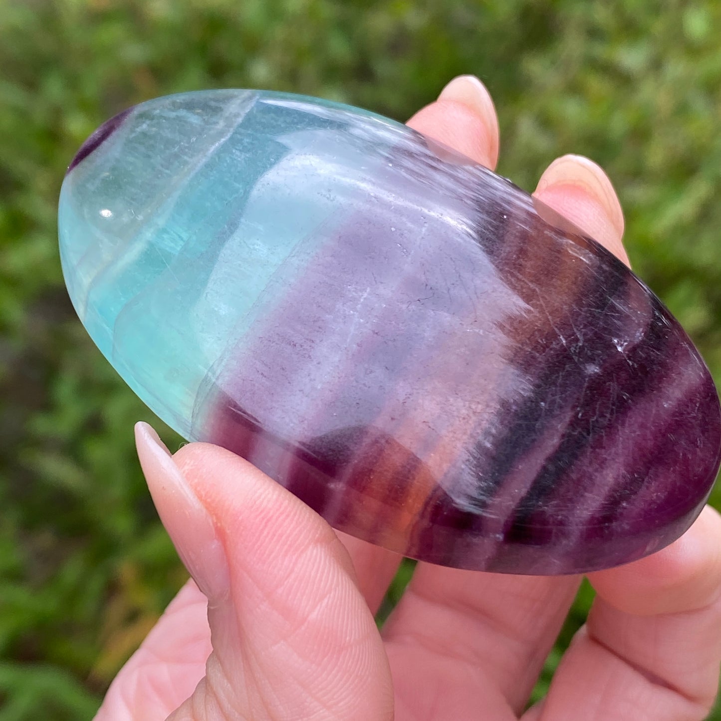 Candy Fluorite Palm Stone