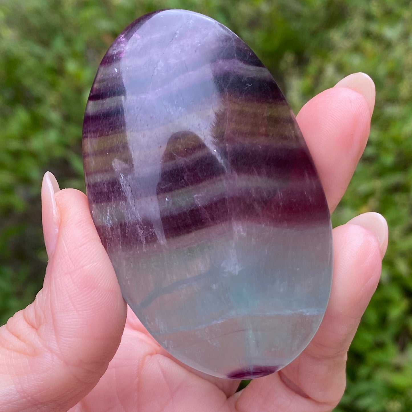 Candy Fluorite Palm Stone