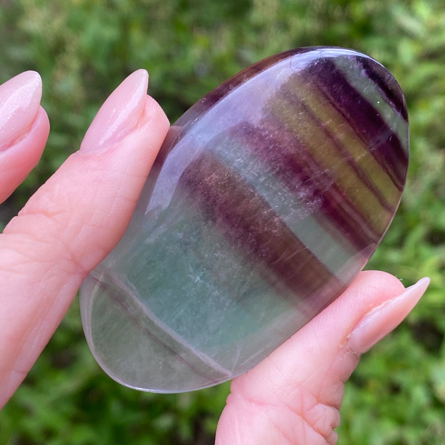 Candy Fluorite Palm Stone