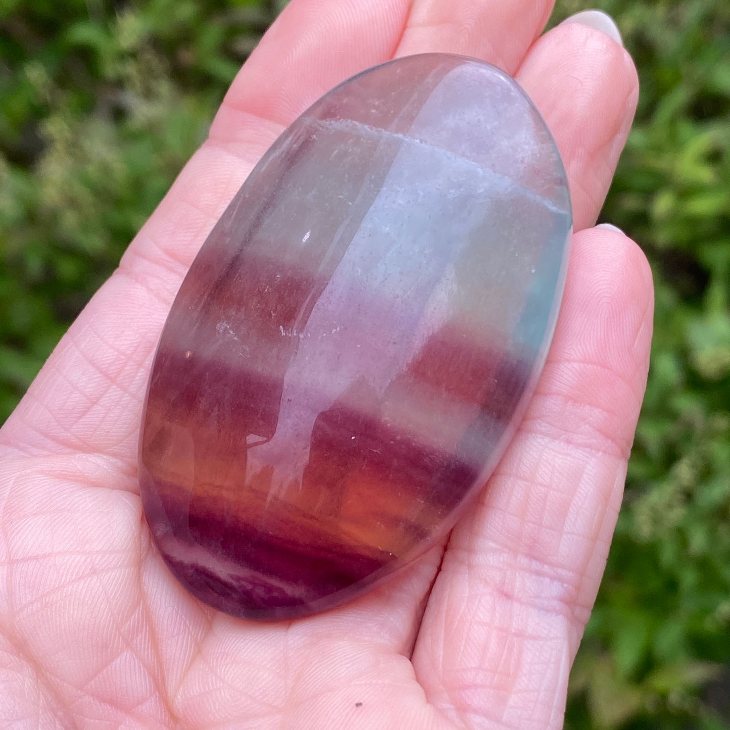 Candy Fluorite Palm Stone