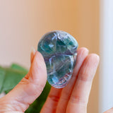 Rainbow Fluorite Skull