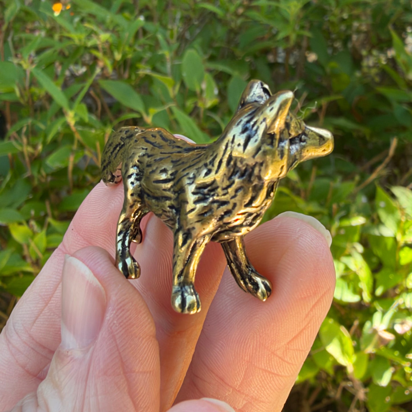 Fox Figurine, Solid Brass Spirit Animal