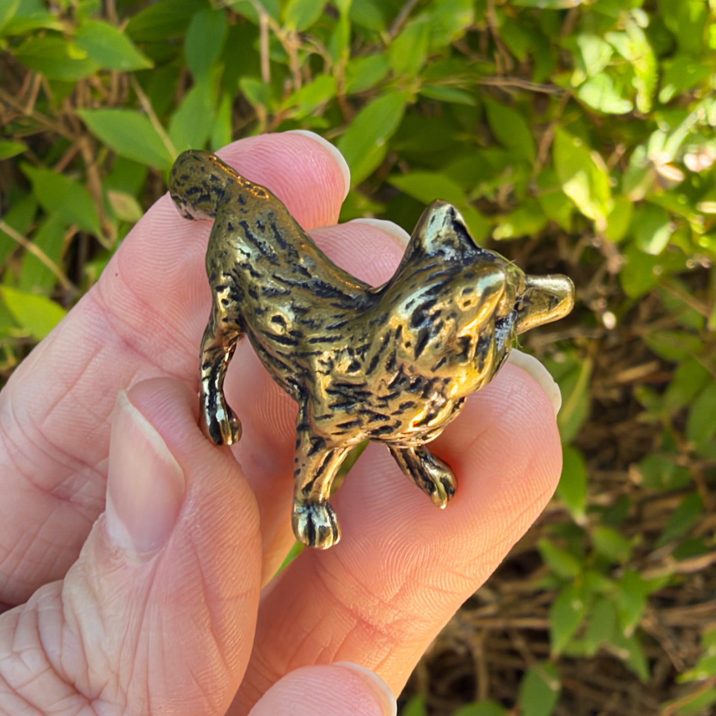 Fox Figurine, Solid Brass Spirit Animal